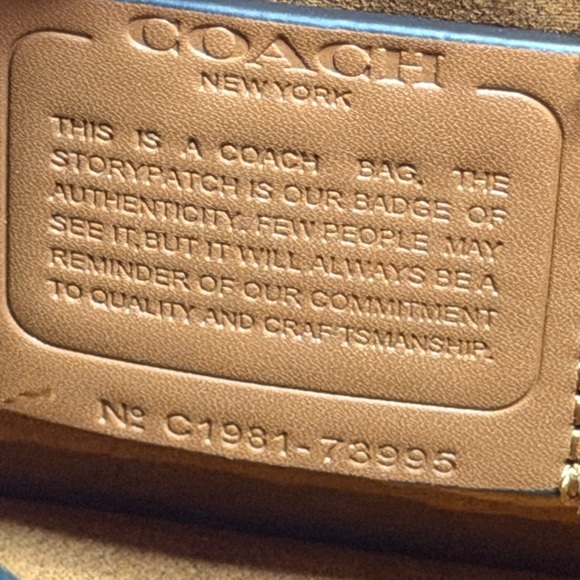 Coach Black Shoulder Bag with Gold Accent - Picture 11 of 14